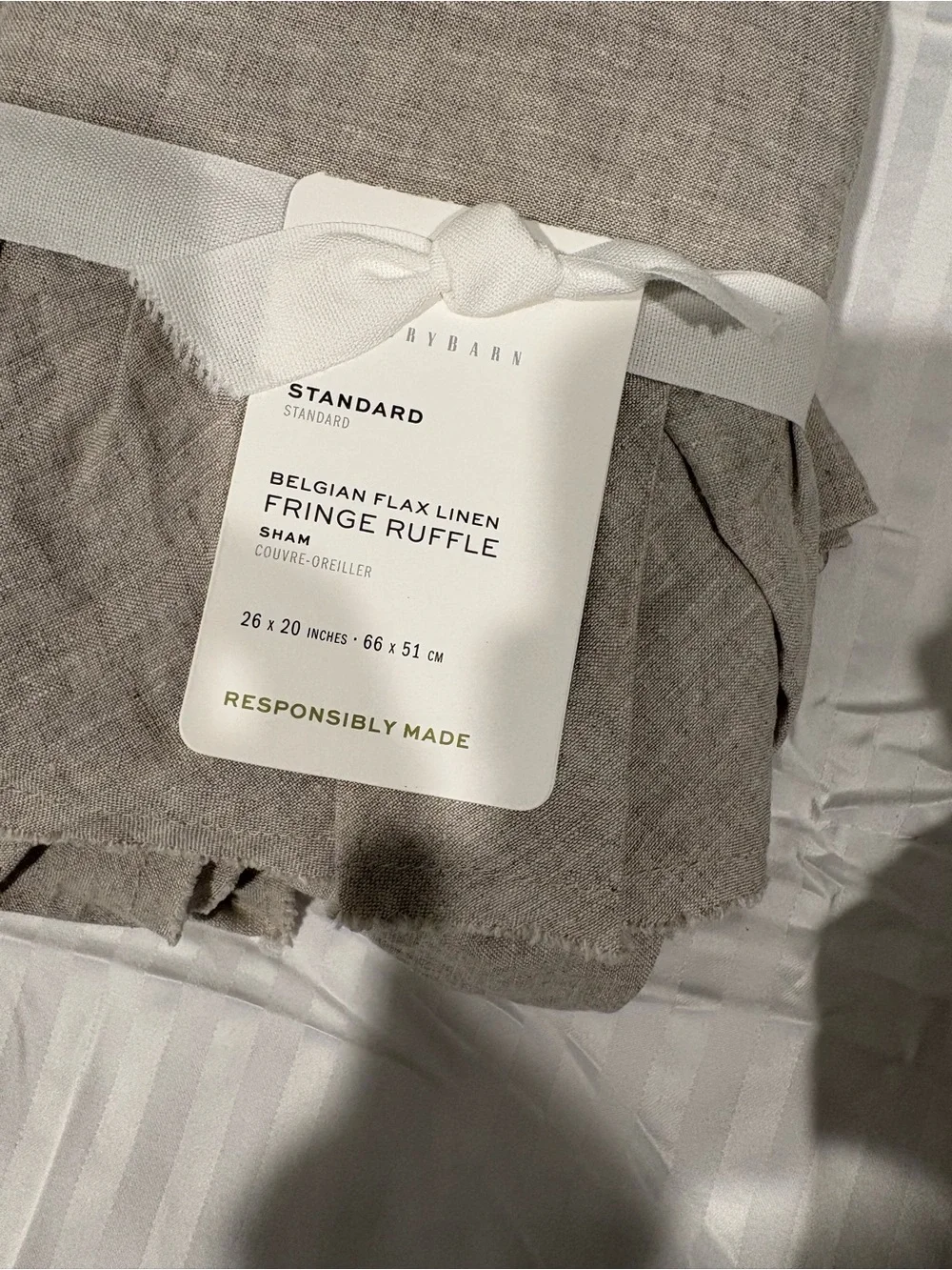 Ruffle Duvet Cover in Beige - Soft Ruffled Bedding